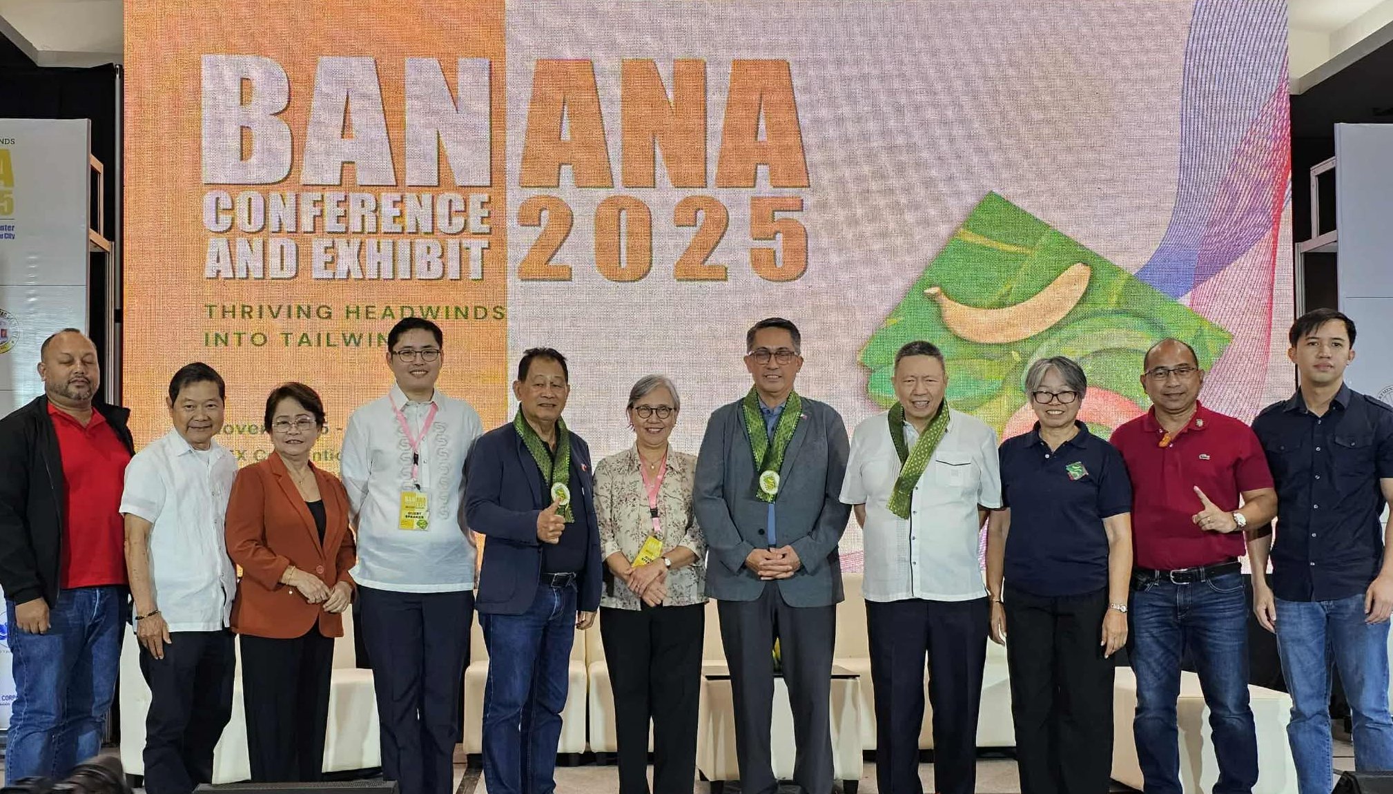The complete PhilBana Council at the Banana Conference and Exhibit 2025 in Davao City
